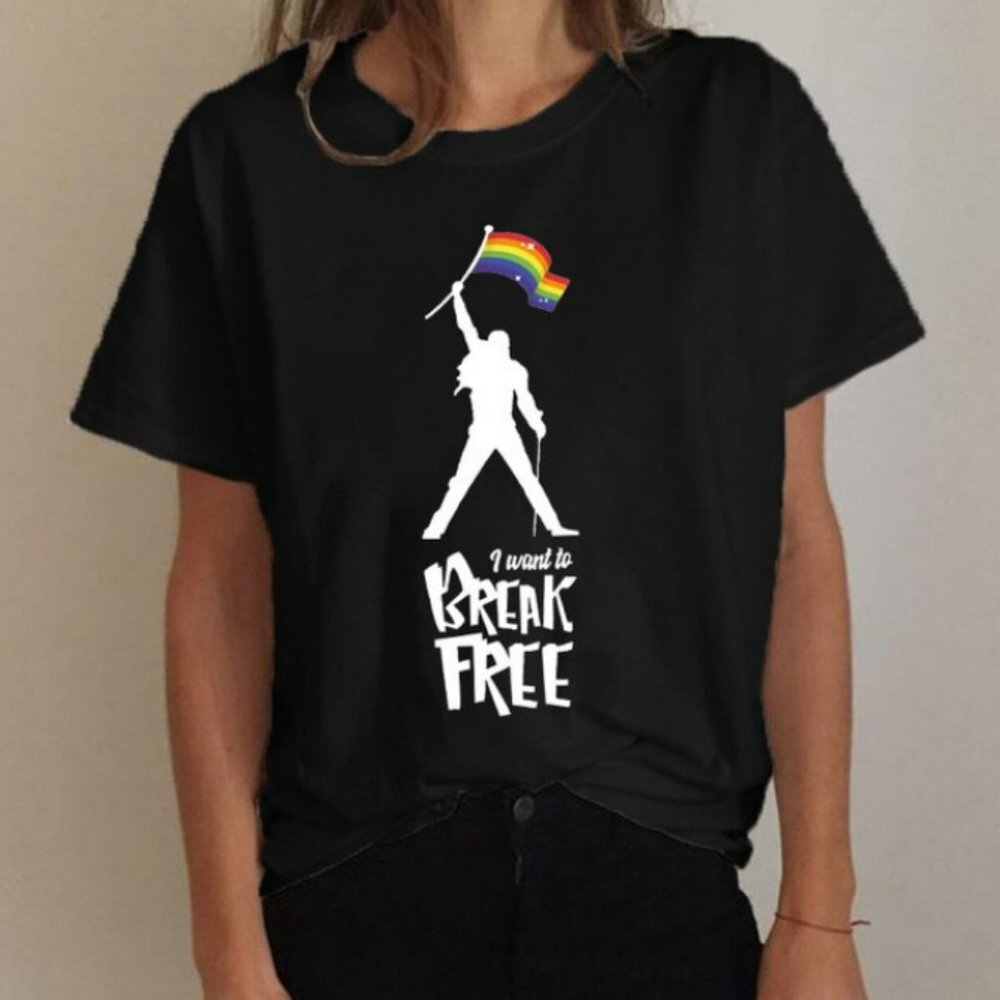 I want to break free - LGBT - Black - XL - NWOT